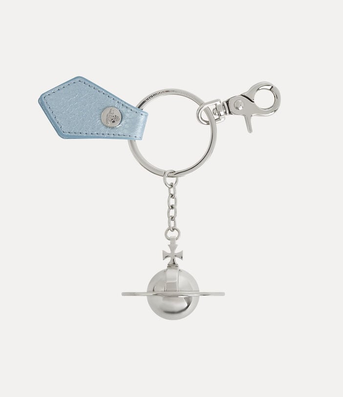 Vivienne Westwood GRAIN LEATHER 3D ORB KEYRING